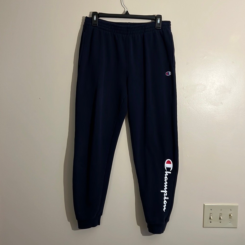 Champion - navy blue - youth XL sweatpants